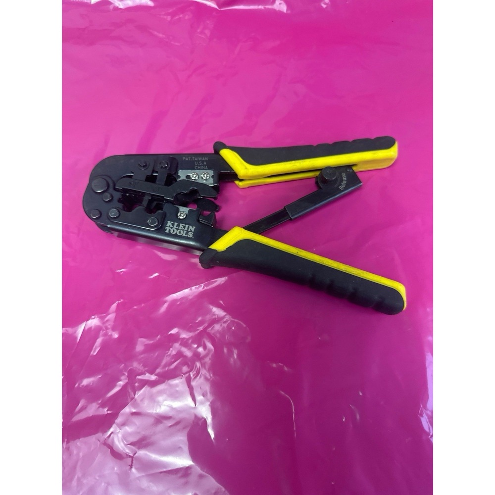 Klein Tools VDV226-011 Ratcheting Modular Crimper Stripper Cutter RJ45 RJ11 RJ12